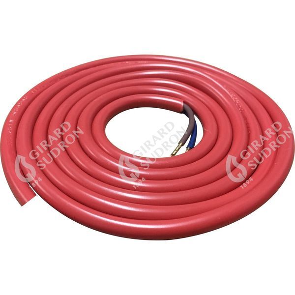 Câble pvc rond 2 x 0.75mm² l.2m rouge coquelicot 302203