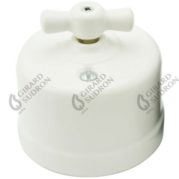 Retrocharm switch porcelain surface mounted white 200602