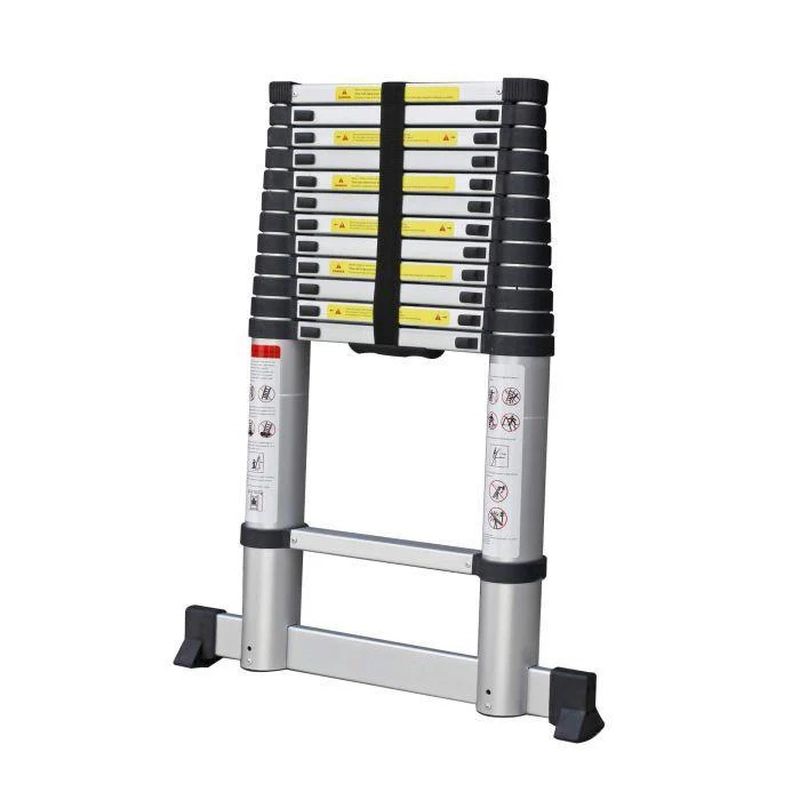[AT-AE-003200] Echelle telescopique 3,80 m à ratraction sécurisée
