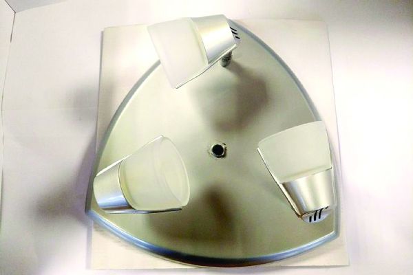 Plafond 3Xgu10 50W Gris Metal  - ARI0457destok