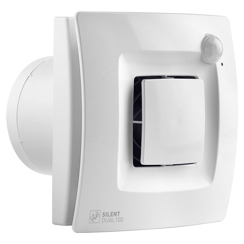 Extracteur silencieux D100mm 95m³/h avec temporisation réglable Silent-100 CRZ 230V