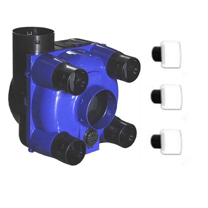 Kit KHEO 3 DESIGN 2 SANITAIRES sans Inter VMC simple flux autoreglable avec bouches DESIGN NATHER 997956