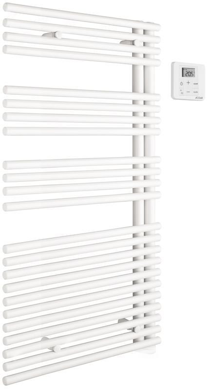 Acova - Cala Asymétrique EL droite, cde RF, Blanc RAL 9016, 500W, H - TLNR-050-50/GF