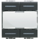 Livinglight Commande Manuel 4 Touches Avec Port Libelles Ant - Bticino L4680KNX