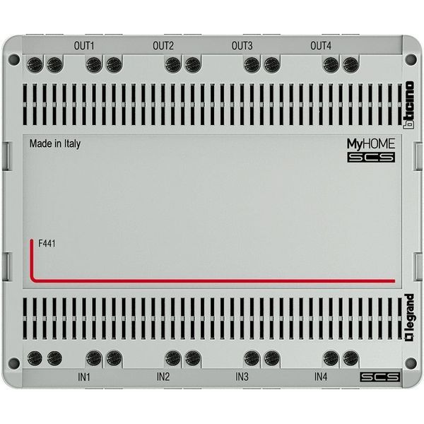 Répartiteur Modulaire Audio/Vidéo Bus 2 Fils 4 Entreés Et 4 - Bticino F441