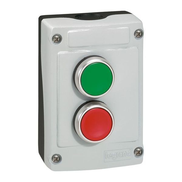 Boîte À Bouton Osmoz Avec 2 Boutons À Impulsion Vert/Rouge - legrand 024230