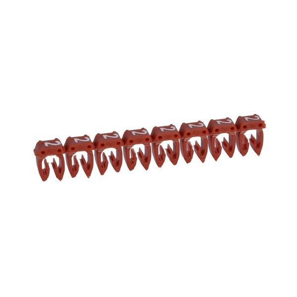 Repère Cab 3 Pour Filerie 1,5Mm² À 2,5Mm² Avec Chiffre 2 Rou legrand 038222