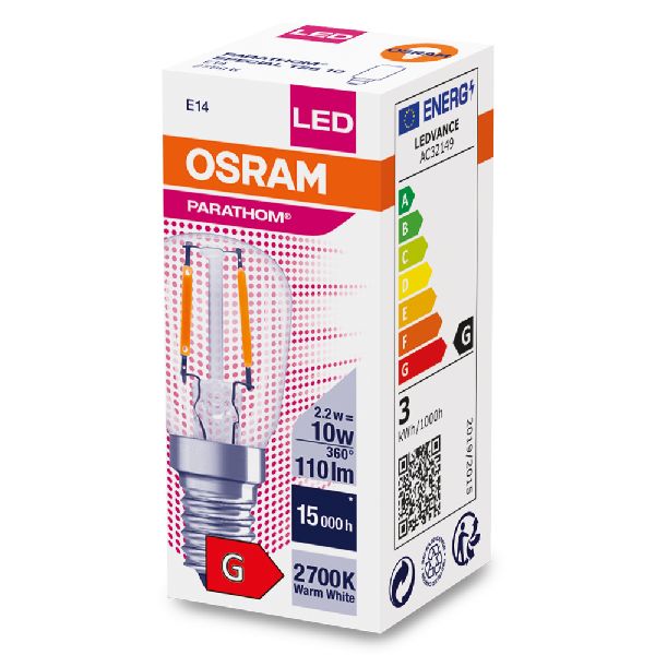 Osram LED FIL Parathom T26 10 Claire 827 E14 2,2W Verre - 616912