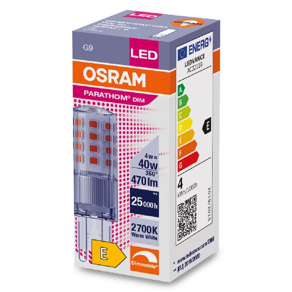 Osram LED PIN dim G9 Claire 470lm 827 4W - 622265