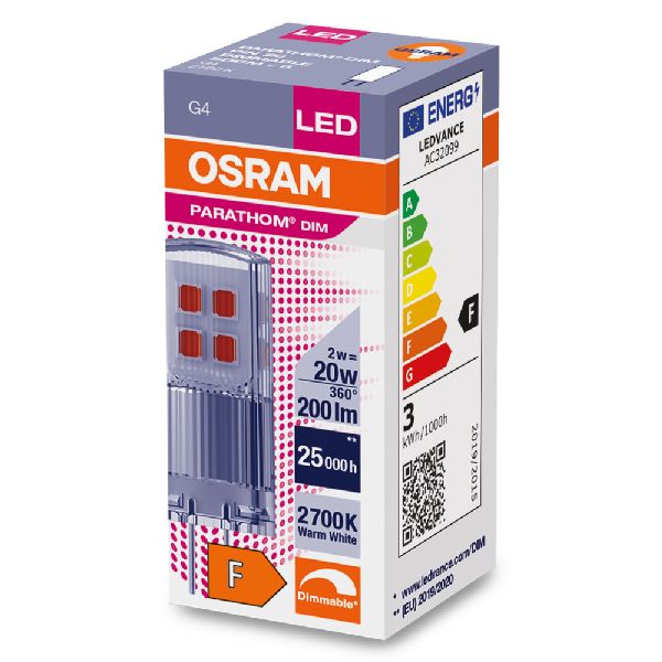 Osram LED PIN dim G4 Claire 200lm 827 2W - 622388