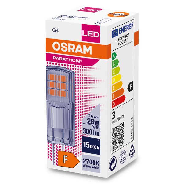 Osram LED PIN G4 Claire 300lm 827 2,6W - 622449
