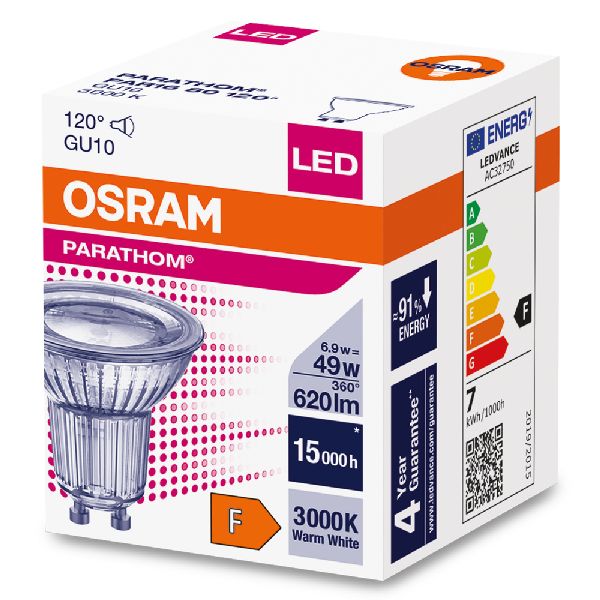 Osram LED Parathom PAR16 80 830 GU10 120° 6,9W 620lm - 608757