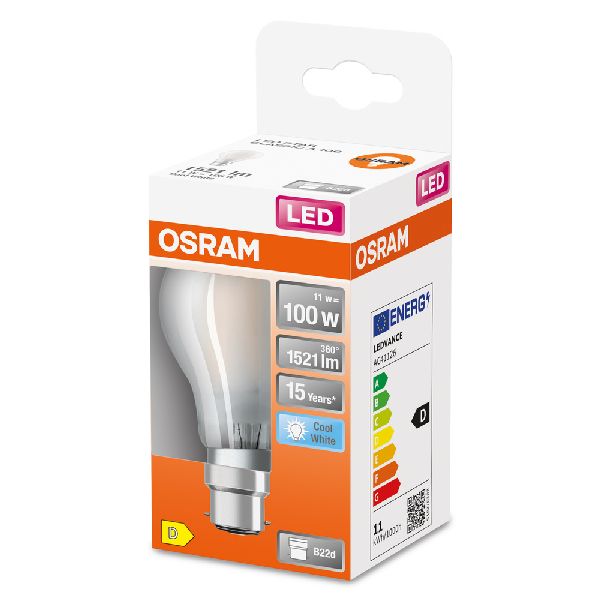 LED Standard verre dépoli 11W=100 B22 froid - 592797