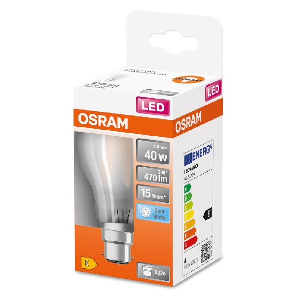 LED Standard verre dépoli 4W=40 B22 froid - 592650