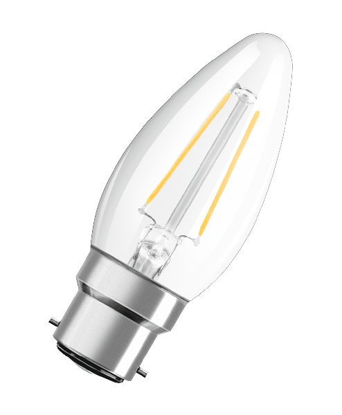 LED Star CL B FIL 25 non-dim 2,5W/827 B22d - 451636