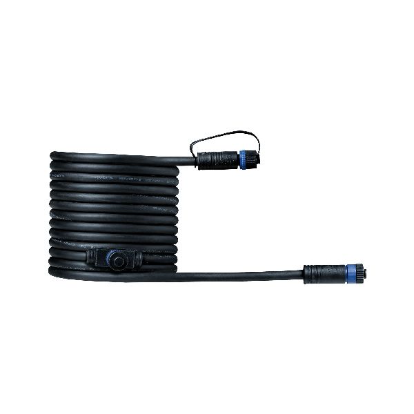 Outd Plug &amp; Shine Câble 5m 1 in-2 out IP68 2x1,5qmm H07RN-F noir