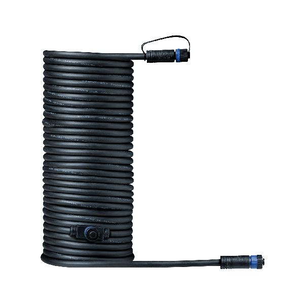 Outd Plug &amp; Shine Câble 10m 1 in-2 out IP68 2x1,5qmm H07RN-F noir