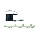 Cable Outdoor Plug &amp; Shine IP68 5m 1in-4out 2x1,5qmm Noir plastique