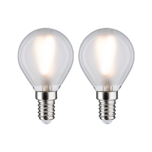 LED fil sphérique x2 250lm E14 2700K dépoli 3W 230V