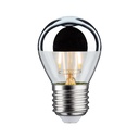 LED sphérique calotte réflect 220lm E27 2700K 2,6W 230V Argent