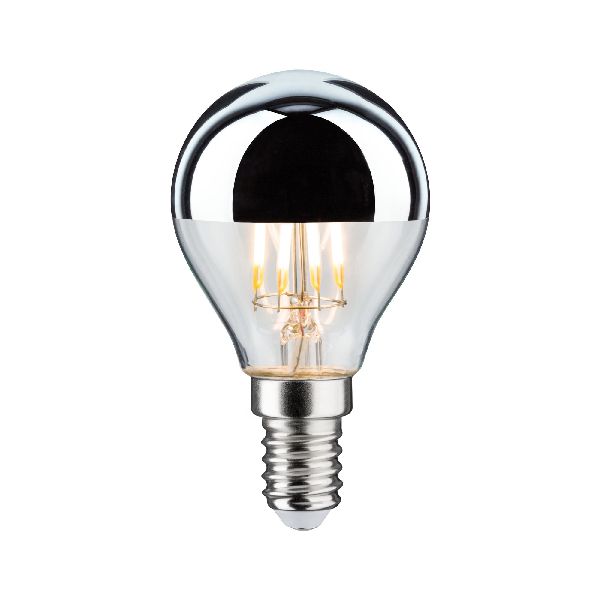 LED sphérique calotte réflect 440lm E14 2700K 4,8W 230V Argent gradable
