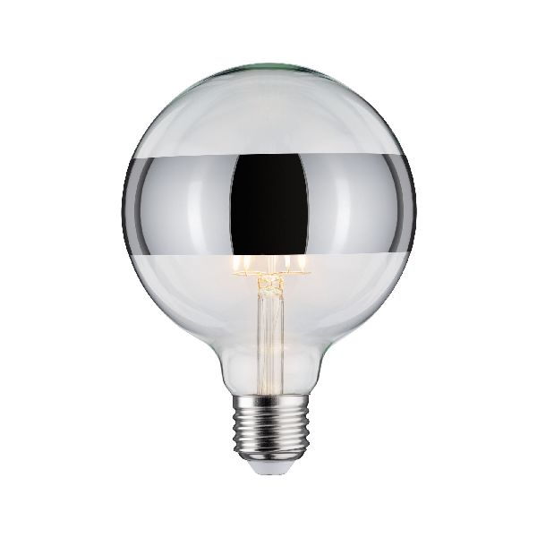 LED G125 anneau réfléch 600lm E27 2700K 6,5W 230V Argent gradable