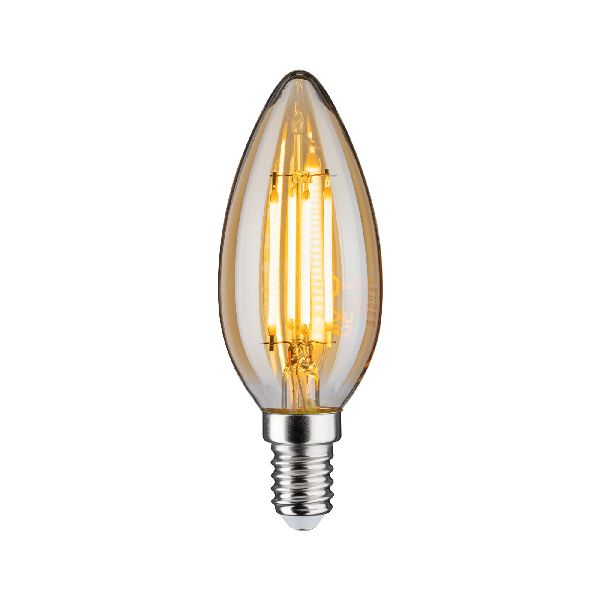 Flamme LED 430lm E14 4,7W Doré 2500K 230V