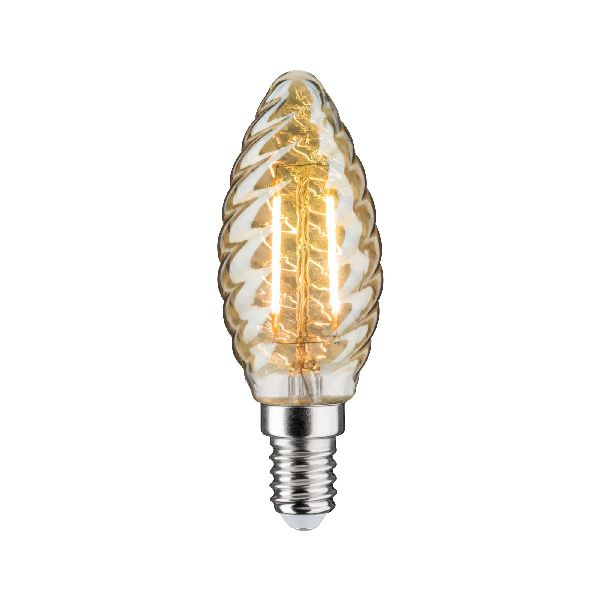 Flamme LED torsadée 260lm E14 2,6W Doré 2500K 230V