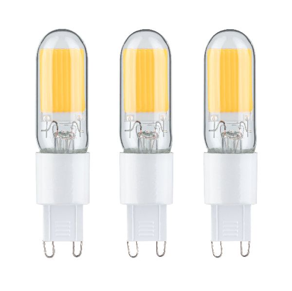 LED x3 bi-pin G9 250lm 2,2W 2700K verre 230V