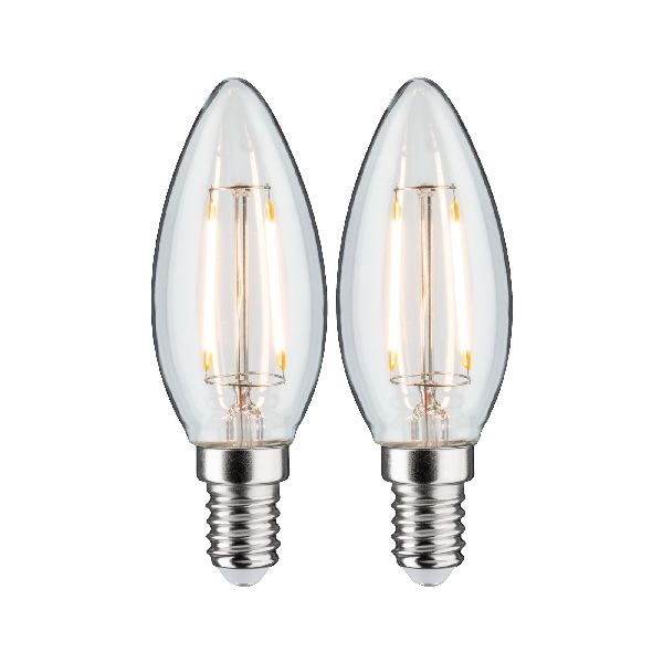 LED Fil 2 bougies 250lm E14 2700K Clair 2,7W 230V