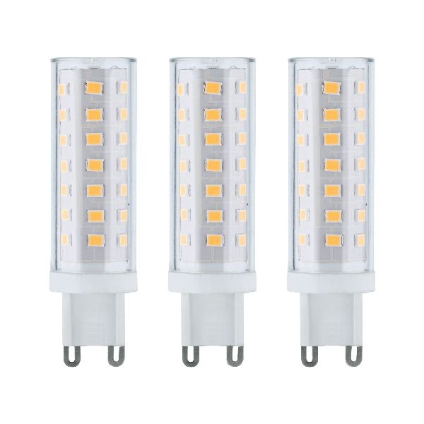 LED bi-pin x3 G9 470lm 5W 2700K 230V 230V noir dép/Syn