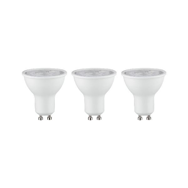 LED GU10 x3 250lm 7W 4000K 36° Blanc dépoli 230V RAL9003