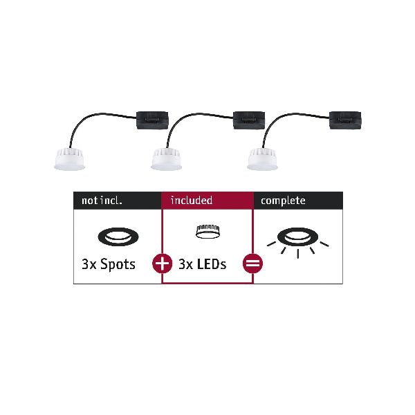 ENC Choose 3 Coin non-grd 6W 470lm 2700K 230V 51mm