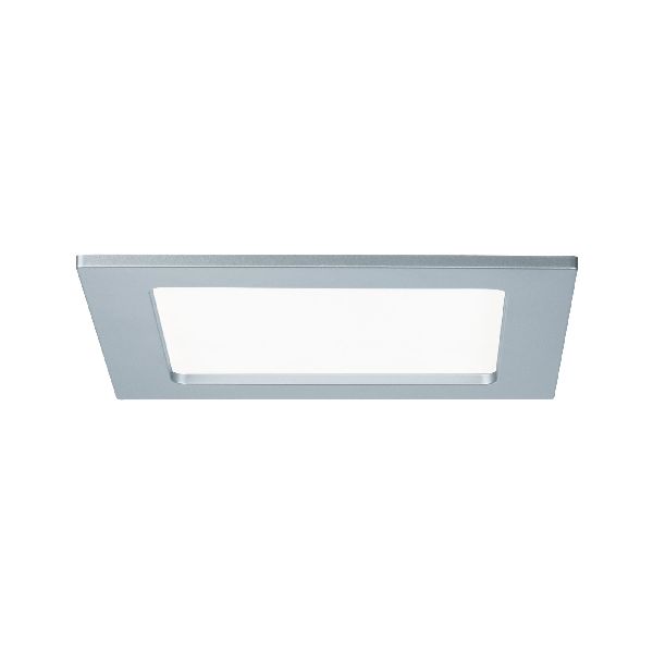 Kit encastrés Quality Panel carré LED 1x12W 4000K 230V 165x165mm Chr Dép/plast