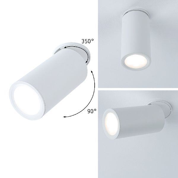 Kit ENC Turnal Coin 3StepDim 6W 2700K 230V blanc dépoli/Métal