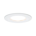 Kit ENC Nova Coin rond fixe LED 1x6W 2700K 230V blanc dépoli/Alu