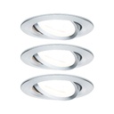 Kit ENC Nova rd orie LED 3stepdim 3x6,5W 230V GU10 51mm Alu tourné/Alu