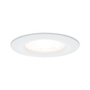 Kit enc Nova rd fixe LED IP44 3 nivgrad 1x6,5W 230V GU10 51mm Blanc dépoli/Alu