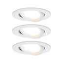 Kit ENC Nova Coin 3 niv grad rond nr LED 3x6W 2700K 230V blanc dépoli/Alu