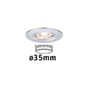 Enc Nova mini Coin rond fixe IP44 LED 1x4W 310lm chrome/alu