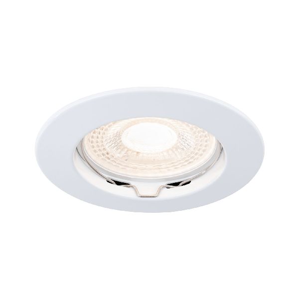 Premium Encastr. fixe max.50W 12V GU5,3 51mm Blanc/Alu Zinc