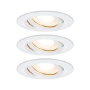 Kit encastrés Premium Nom IP65 orientabl e LED 3x7W 230 V GU10 51 mm blanc/alu z