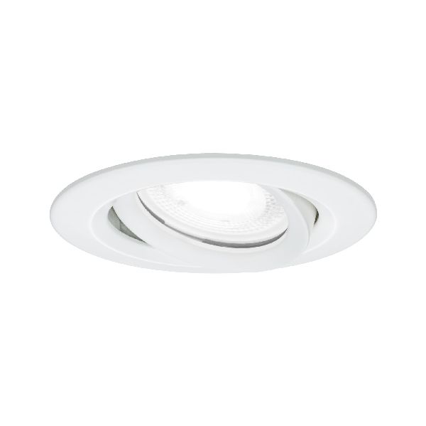 Enc Nova Plus IP65 orientable 1x6W 230V 4000K GU10 51mm Blanc dépoli/alu zinc