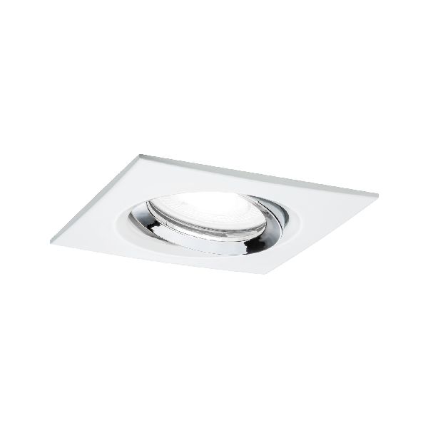 Enc Nova Plus IP65 orientable 1x6W 230V 4000K GU10 51mm Blanc dépoli/alu zinc