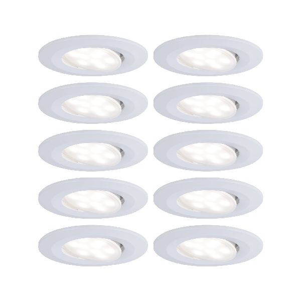 Kit enc Calla BBC/IP65 grad rond orient LED 10x560lm 4000K 6,5W 230V Blanc dép