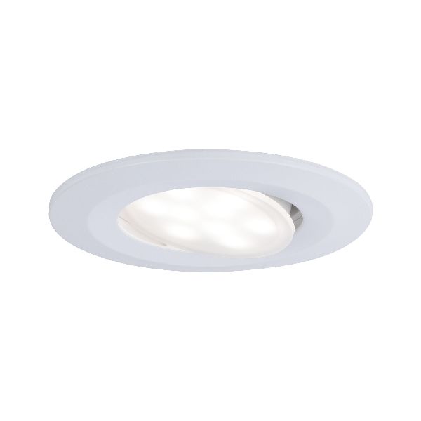 Kit enc Calla BBC/IP65 grad rond orient LED 560lm 4000K 6,5W 230V Blanc dépoli