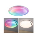 WallCeiling Rainbow Dynamic RGB TunW LED 38,5W 485mm Blanc/Chr 230V Syn/Mét