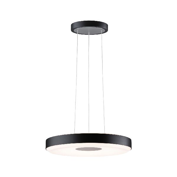 Suspension Puric Pane II LED 22W 400mm 3Stepdim Noir/Gris 230V Mét/syn