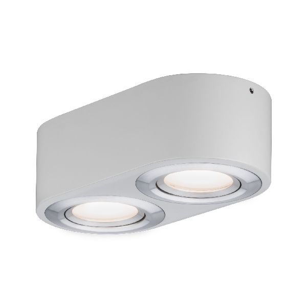 WallCeiling Argun LED 2x4,8W Blanc Alu brossé 230 V, métal