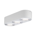 WallCeiling Argun LED 3x4,8W Blanc Alu brossé 230 V, métal